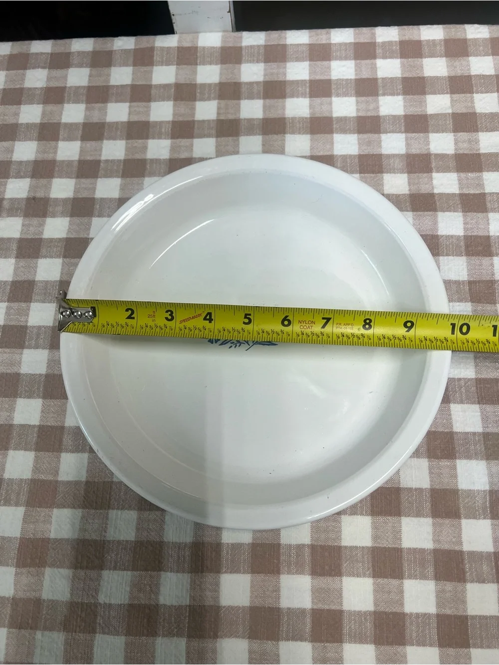 Corning ware blue cornflower pie plate P-309 9x1 1/4